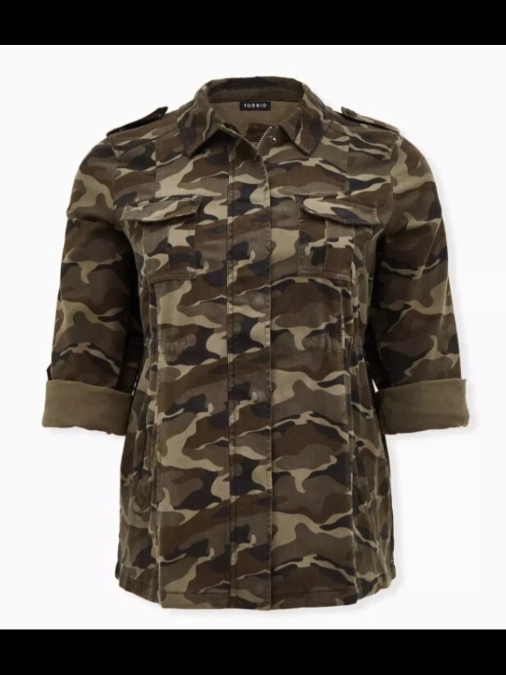 Torrid Sz 2 Camo Anorak Jacket